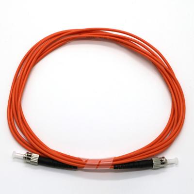 China ODM Connector Fiber Optic Patch Cord Single Mode ST-ST SX DX Orange Color Jumper for sale