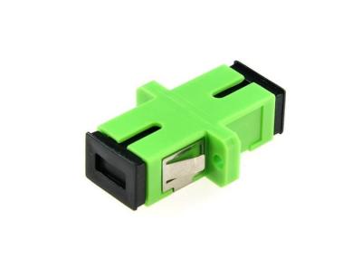 China FTTH Fiber Optic Adapter SC / APC Simplex Flange Fiber Coupler RoHS Compliant for sale