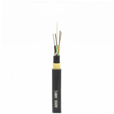 China 48 Core Single Mode Fiber Optic Cable High Tensile ADSS FRP Central Strength Member for sale
