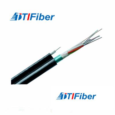 China Waterproof Fiber Optic Data Cable , 2-144 Cores Fibre Optic Lead GYTC8S For Aerial for sale