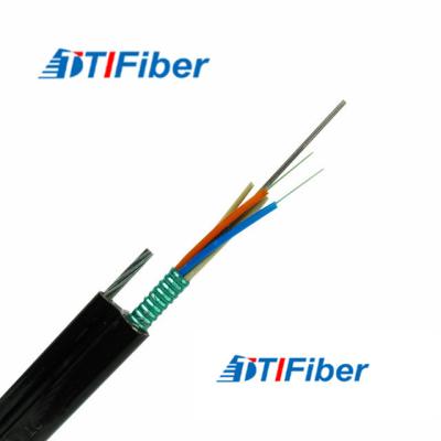 China Self Support Amored Fiber Optic Cable GYTC8S FTTH Aerial Installation PE Materiall for sale