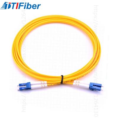 China High Stability Fiber Optic Patch Cord SC/UPC 2.0mm LSZH Jacket Yellow Color for sale