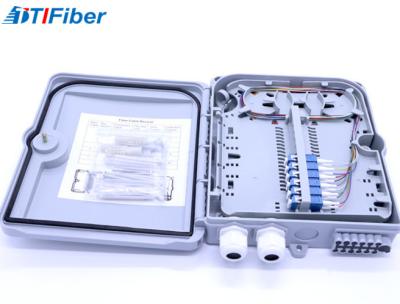 China Wall Mounted Fiber Optic Distribution Box 1X16 With SC Adapter Splitter / Pigtails for sale