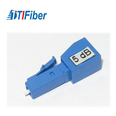 China Singlemode Fixed Optical Attenuator Simplex LC Male To LC Female 5dB Lan Application for sale