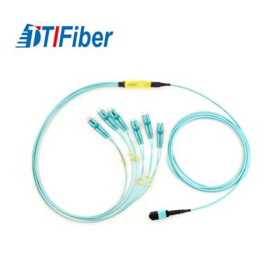 China Sc/Lc/Fc/St 12 Cords Fiber Optic Patch Cord Custom Size UPC APC Ferrule End Face for sale