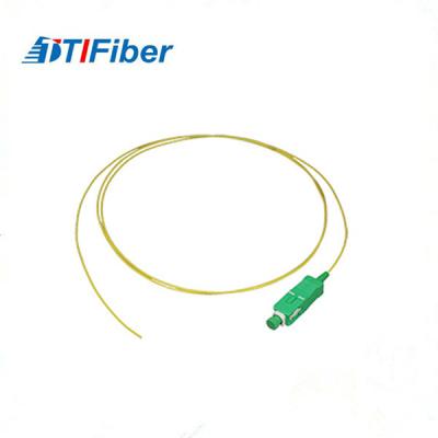 China Singlemode 0.9mm SC Simplex Fiber Pigtails Patch Cords With SC APC Male Connector for sale