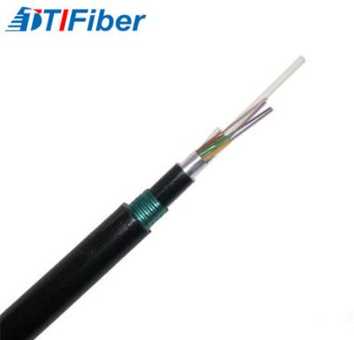 China Double PE Jacket Fiber Optic Cable Armoured Direct Buried Outdoor Lead GYFTA53 for sale