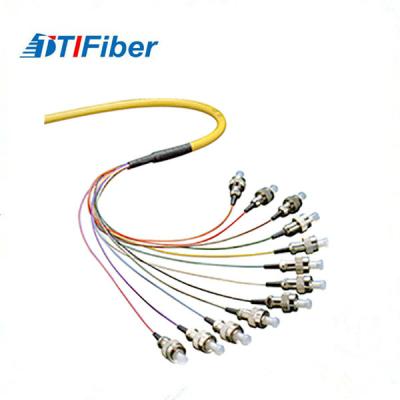 China 0.9mm Simplex Pigtail Fibra Optical LC SC FC ST Singlemode / Multimode Jumper For Couples for sale