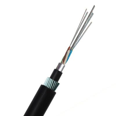 China Armoured Fiber Optic Wire Cable 24 Core Underwater Loose Tube Steel Wire GYTA33 for sale
