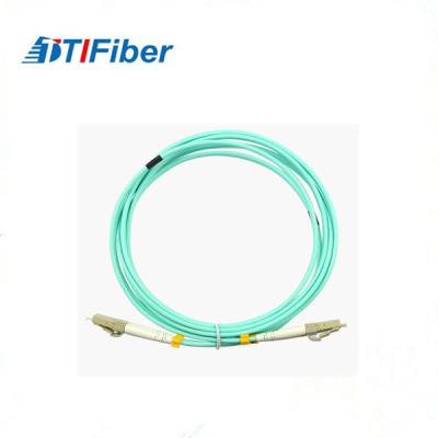China LC OM3 Type Fiber Optic Patch Cord Duplex 2.0mm Fiber Patch Cable for sale