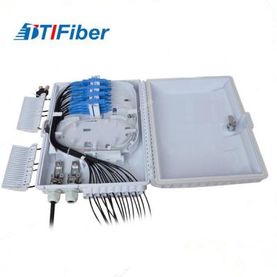 China 8 12 16 Core Fiber Optic Distribution Box ODB SC LC Connectors White Color For FTTH for sale