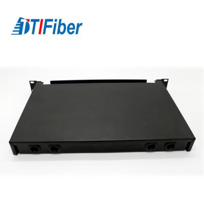 China Slidable Fiber Optic Termination Box Customized 6-48 Cores Rack Mounted Cassette for sale