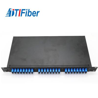 China 19 Inch Fiber Optic Termination Cabinet , Terminal Box Fiber Optic FC SC ST LC Adapters for sale