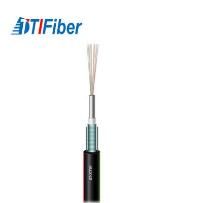 China G652D Fiber Optic Network Cable Singlemode Central Loose Tube Armored GYXTW for sale