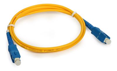 China Data processing networks SC Simplex Fiber Optic Patch Cord with Single Mode fiber for sale