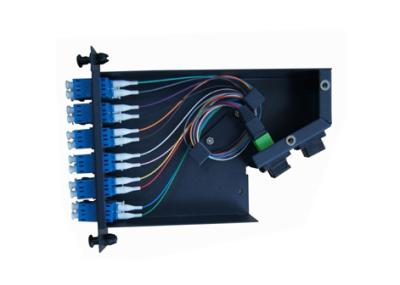 China 12pcs LC connectors SC Duplex 3U MPO Patch Panel for MPO Casstte for sale
