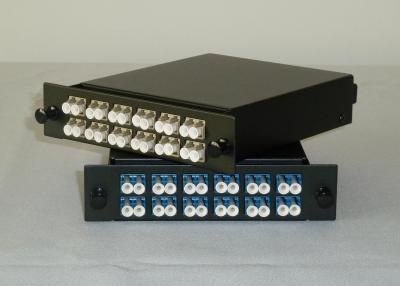 China LC 24 port Simplex / Duplex MPO data patch panel with RoHS , SGS for sale