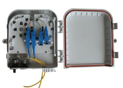 China Wall and pole mountable FTTH Solution , High impact plastic FTTH Distribution Box for sale