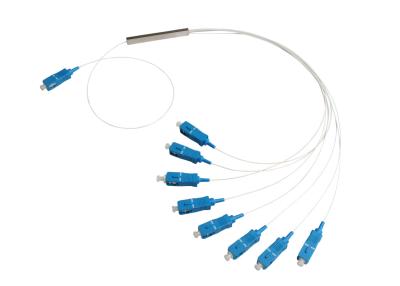 China Paquete de acero del tubo del divisor de la fibra óptica del PLC 1×8 y LSZH en venta