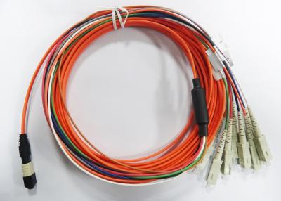 中国 2core MPO – 0.9mm 3.0mm 繊維ケーブルが付いている SC の繊維光学のパッチ・コード 販売のため