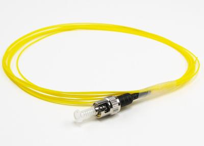 China 0.9mm 6core , 12core ST SM Fiber Optic Pigtail with Yellow Fiber Optic Cable for sale