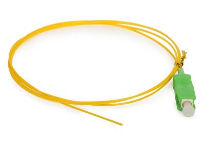 China Optical access network SC APC Simplex Fiber Pigtail with SM Yellow Fiber Optic Cable for sale