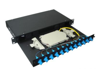 China 4 ports LAN / WAN Sliding Fiber Optic Terminal Box for FTTH Network for sale