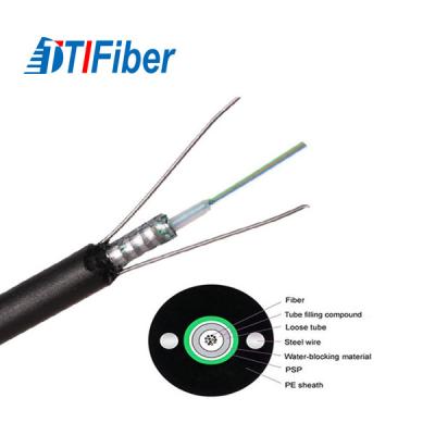 China Outdoor PSP Armored 4 8 12 Core GYXTW Fiber Optic Cable for sale