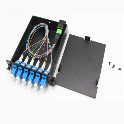 China Fiber Patch Panel MTP/MPO To 12LC Cores Modules With 12LC Adaptors MPO/MTP Module Cassette for sale