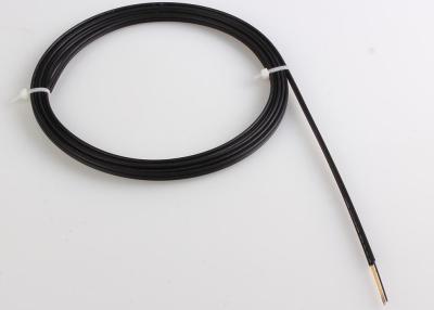 China 12cores LSZH Jacket Outdoor FTTH Fiber Cable with G657A Fiber , Black for sale