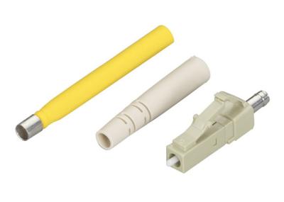 China Vivienda beige LC del conector de fibra óptica con varios modos de funcionamiento a una cara de CATV en venta