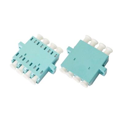 China Adaptador de fibra óptica LC OM3 Cuad para LAN óptico Azul / Beige / Aqua en venta