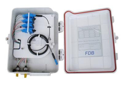 China 16 FTTH drops Fiber Optic Distribution Box , Wall mounted PLC Splitter Distribution Box for sale