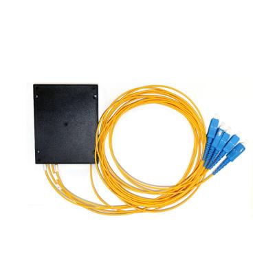 China SC APC Connector Fiber Optic Splitter 1x4 PLC Splitters 1650 nm for sale