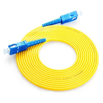 China SC SC FTTH Optical Fibre Cord Drop Jump Fiber Optic Patch Cables for sale