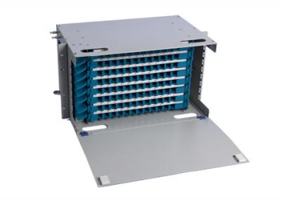 China Rack Mounted 6U ODF Fiber Optic Distribution Box , 96core ODF Unit Box for sale