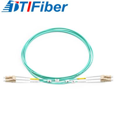 China OM3 Art Faser-Flecken-Kabel des Faser-Optikverbindungskabel-Duplex-2.0mm zu verkaufen