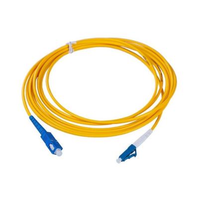 China SC Single Mode Optical Custom Fiber Optic Cables Patch Cord Simplex for sale
