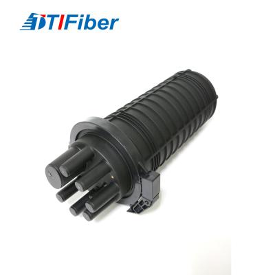 China 96 Core 4in 4out Fiber Optic Splice Closure Vertical Dome Type for sale