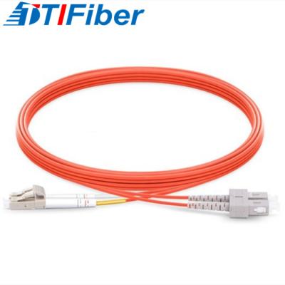 China OM2 0.2dB Multimode Fiber Optic Patch Cord LC UPC To SC UPC for sale