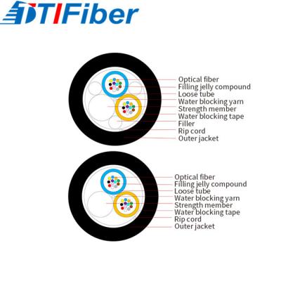China 4 6 8 12 16 24 Core GYFY G652D Duct Fiber Optic Cable With PE Sheath for sale