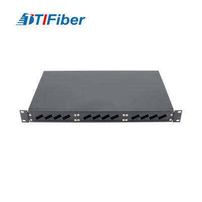 China 19 Inch 1U Rack Mount Fixed Type 24 Cores OFC Termination Box for sale