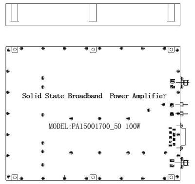 China Color plata de banda ancha del amplificador de potencia 1500MHz 1700MHz de DC 24V 100W en venta