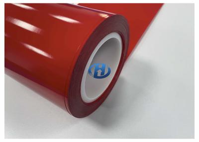 China 80 μm Red HDPE Film Single Side Silicone Coating No Solvent No Slicone Transfer No Residuals for sale