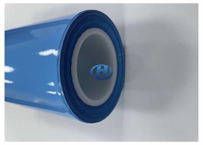 China o filme azul do HDPE de 120 μm, filme curado UV do revestimento do silicone, sem silicone não transfere nenhum resíduo à venda