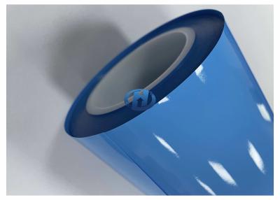 China 50 μm Blau LDPE Doppelseitige Silikonbeschichtungsfolie ohne Silikonübertragungsrückstände zu verkaufen