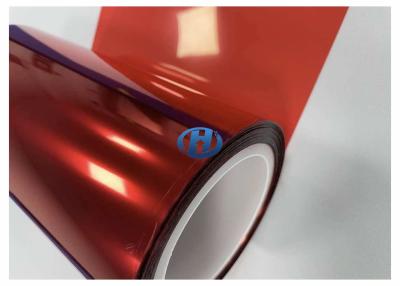 China 36 μm rotes HAUSTIER statischer Antifilm, kurierter Silikon-Beschichtungs-UVfilm, hauptsächlich benutzt als überschüssige Entladungsfilme in den Industrien 3C zu verkaufen