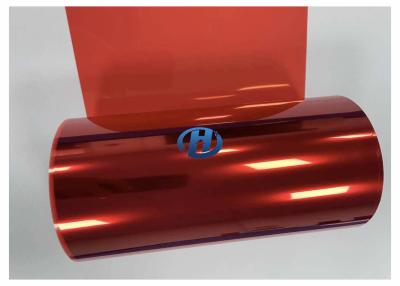 China 20 μm PET Non-Silicone Release Film Red Polyethylene Terephthalate As a waste discharge film used in 3C industries for sale