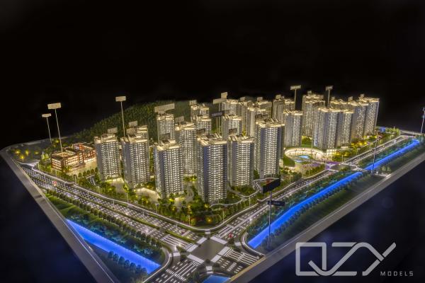 Quality 1:300 Scale Residencial Model 3D Printing Materials Macao-New Neighbourhood for sale