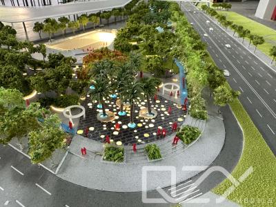 중국 스포츠 오아시스 L&B 꽃나무가 있는 풍경 모델 거리 모델 정부 프로젝트 전시 판매용